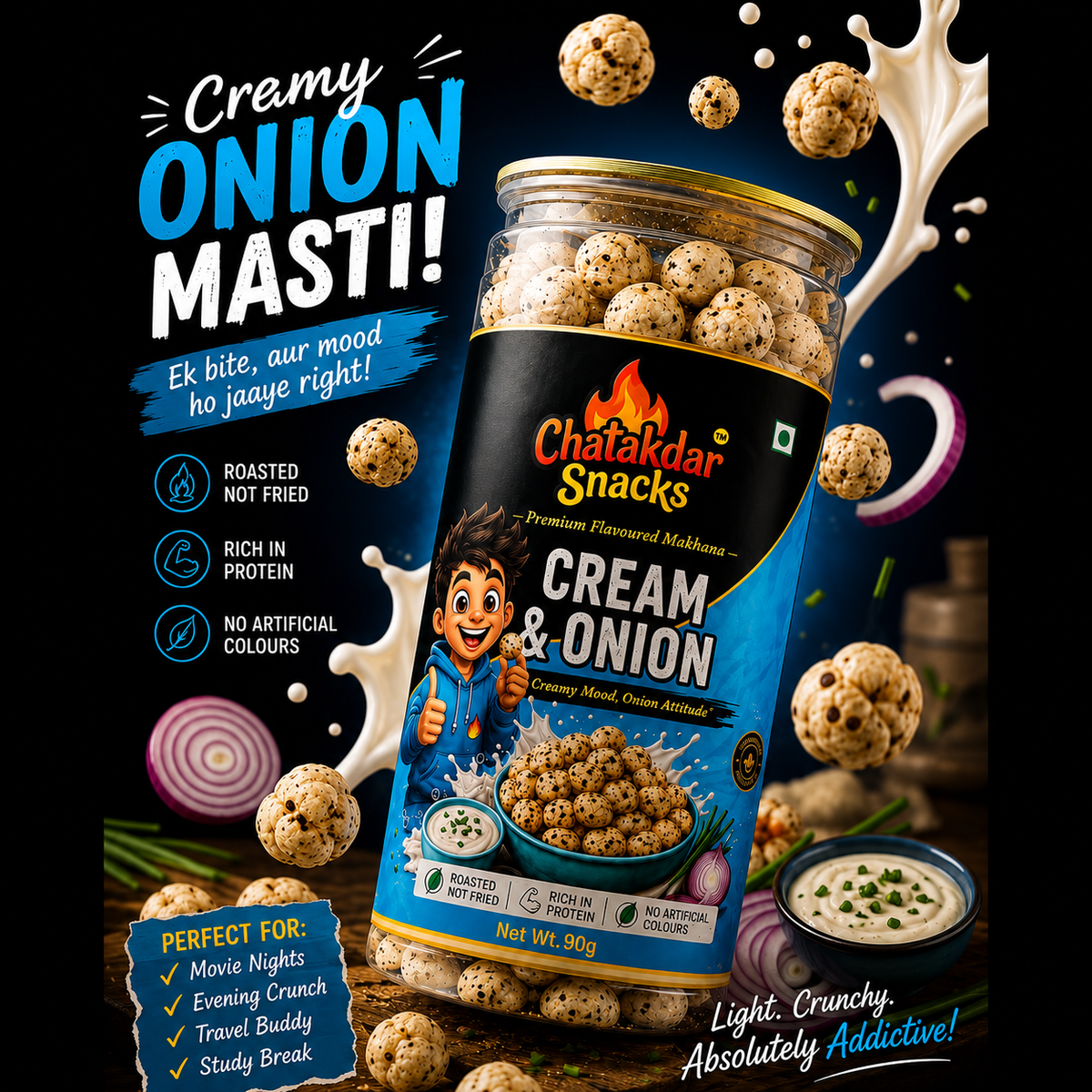 Cream & Onion Makhana